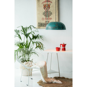 Sandia Agujero Verde - copper lamp covered with patina