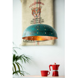 Sandia Agujero Verde - copper lamp covered with patina