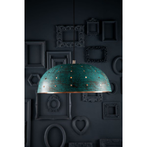 Sandia Agujero Verde - copper lamp covered with patina