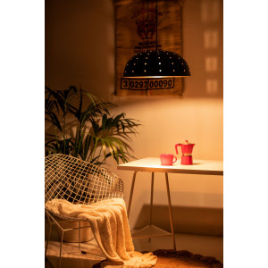 Sandia Agujero Verde - copper lamp covered with patina