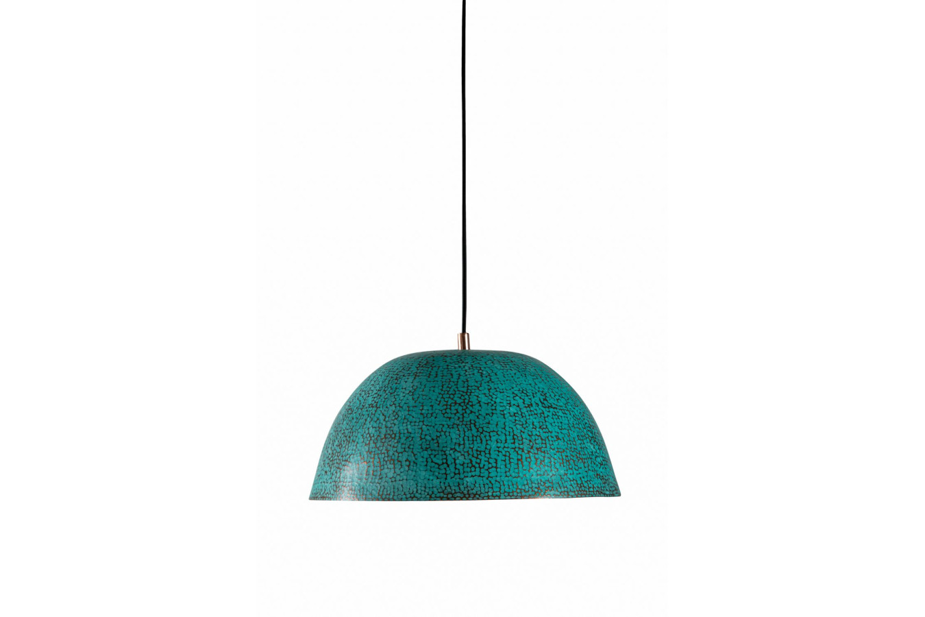 Serbal Verde - patinated copper lamp