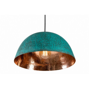 Serbal Verde - patinated copper lamp