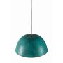 Serbal Verde - patinated copper lamp