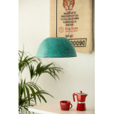 Serbal Verde - patinated copper lamp