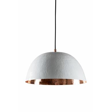 Espino Blanco - copper lamp with a white patina