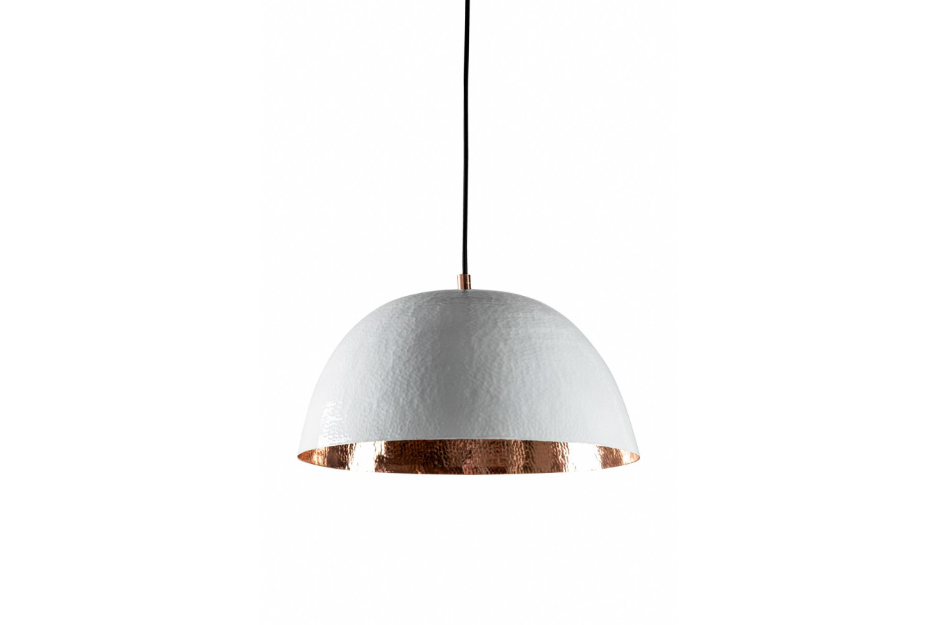 Espino Blanco - copper lamp with a white patina