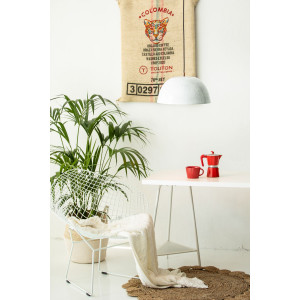 Espino Blanco - copper lamp with a white patina