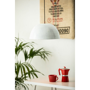 Espino Blanco - copper lamp with a white patina