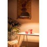 Espino Blanco - copper lamp with a white patina