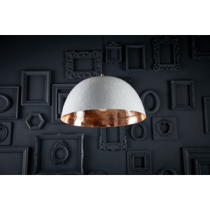 Espino Blanco - copper lamp with a white patina