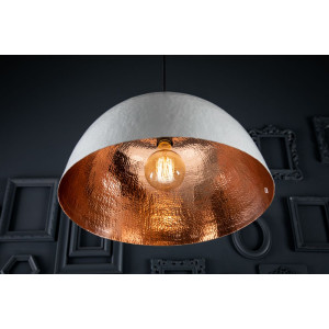 Espino Blanco - copper lamp with a white patina
