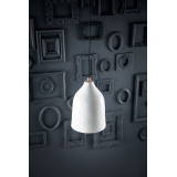 Trompeta blanca - copper lamp with white patina