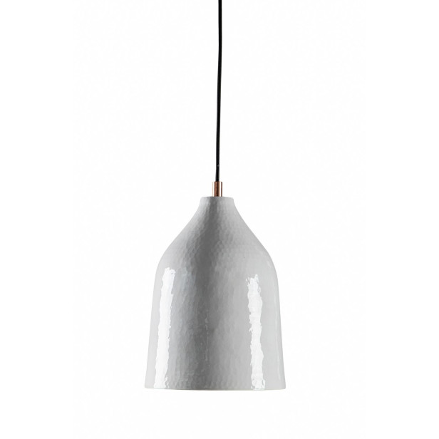 Trompeta blanca - copper lamp with white patina