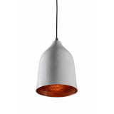 Trompeta blanca - copper lamp with white patina