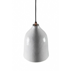 Trompeta blanca - copper lamp with white patina