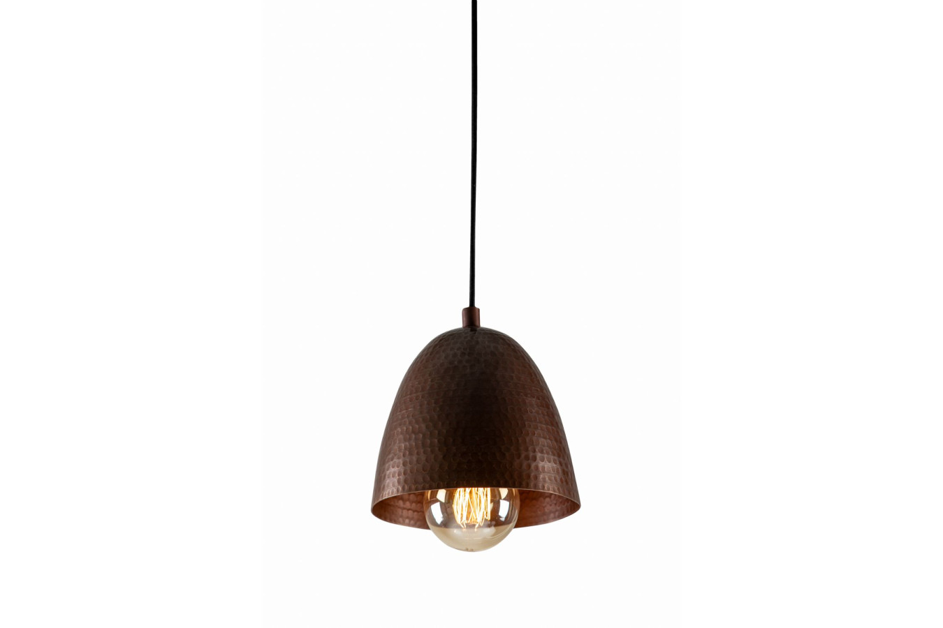 Cereza Brown - hand-forged copper lamp