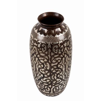 Tibor - Copper vase with decoration