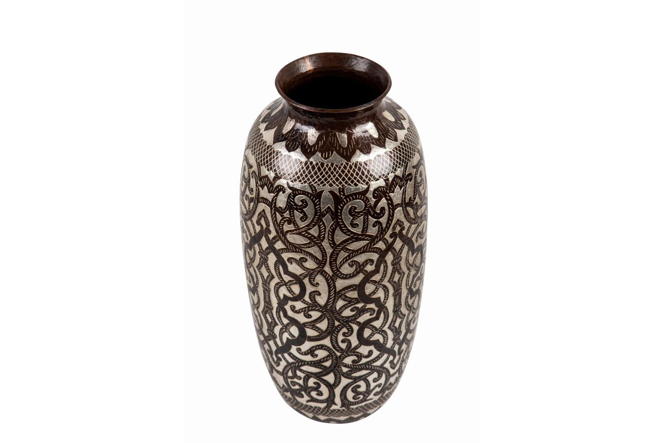 Tibor - Copper vase with decoration