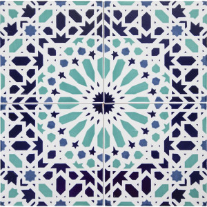 Fez - Moroccan ceramic tiles 20x20 cm