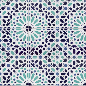Fez - Moroccan ceramic tiles 20x20 cm