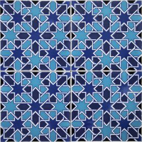 Casablanca - Moroccan ceramic tiles 20x20 cm, 12 tiles in set (0,5 m2)