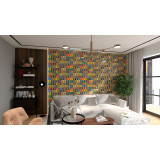 Calaveras - set of 30 pop art designs of multi-colored tiles