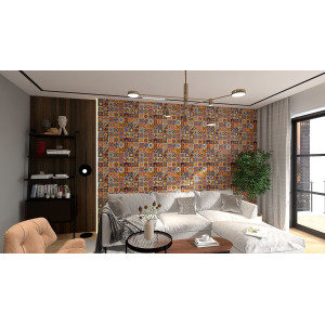 Girasol - a set of multi-colored wall decors