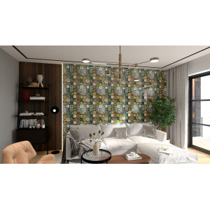 Verde - set of multi-colored wall decors - 30 pieces