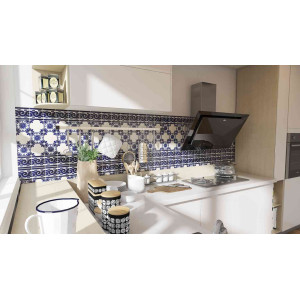 Mirta - set of mexican tiles with a border