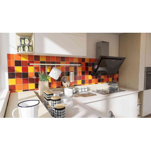 Caramelo - patchwork made of one-color tiles - 90 pcs, 1 m2