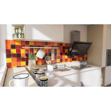 Caramelo - patchwork made of one-color tiles - 90 pcs, 1 m2