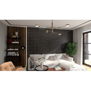 Negro - single-colour black tiles