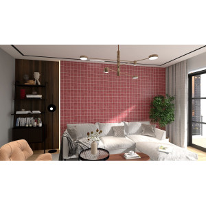 Rosa C - Talavera single-colour rose tiles