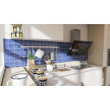 Azul Mezclilla Delgado - Talavera single-colour tiles - 90 pieces