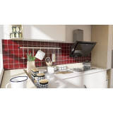 Vino Deslavado - Talavera red single colour tiles