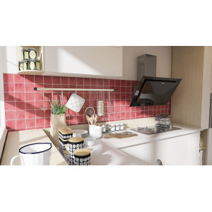 Rosa C - Talavera single-colour rose tiles