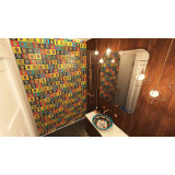 Calaveras - set of 30 pop art designs of multi-colored tiles