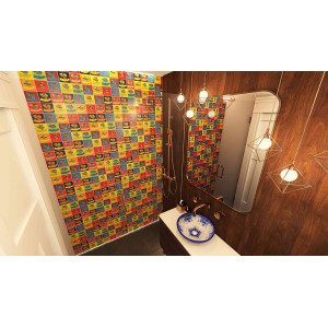 Catrinas - Talavera pop art tiles - 30 pieces