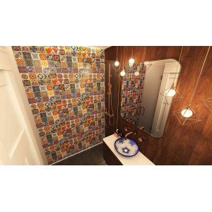 Conrado -  ceramic mexican tiles - 30 pieces