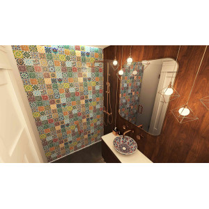 Pazzo - decorative patchwork from Tunisia 10 x 10 cm