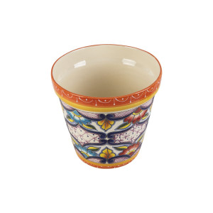 Large decorative Mexican flowerpot - 32 cm