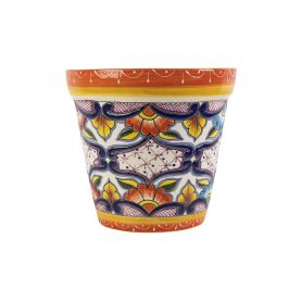 Large decorative Mexican flowerpot - 32 cm