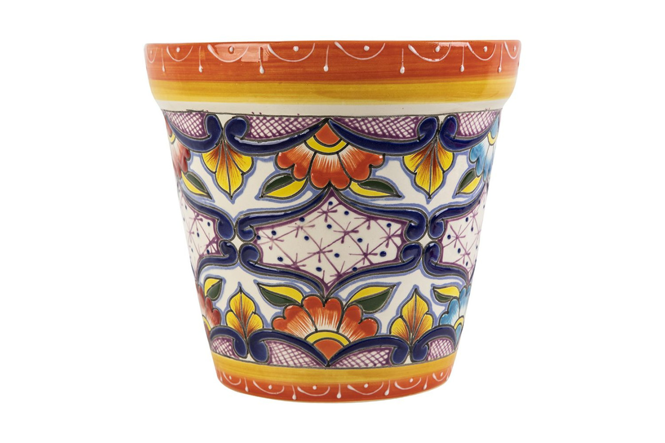 Mexican decorative flower pot - 25 cm
