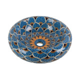 Azura Prima - Ceramic washbasin decorated with relief