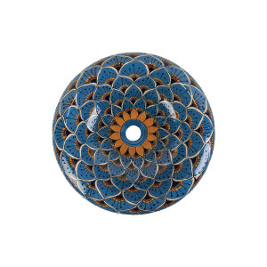 Azura Prima - Ceramic washbasin decorated with relief
