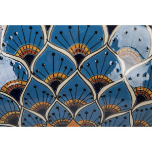 Azura Prima - Ceramic washbasin decorated with relief