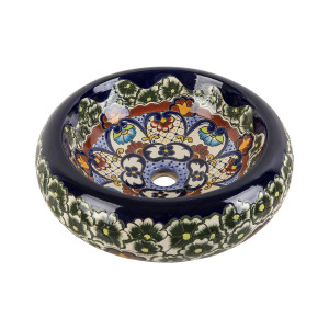Juanetta Prima - Ceramic washbasin with a raised pattern