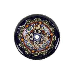 Juanetta Prima - Ceramic washbasin with a raised pattern
