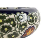 Juanetta Prima - Ceramic washbasin with a raised pattern