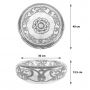 Juanetta Prima - Ceramic washbasin with a raised pattern